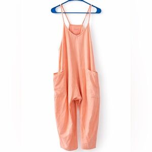 Free People Peach Jumpsuit with Pockets